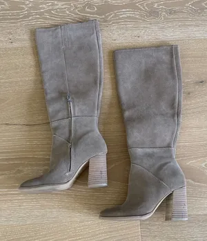 Dolce Vita Flynn Boots Truffle Suede Knee High Boots Size 5 in Brownish Gray thumbnail 1