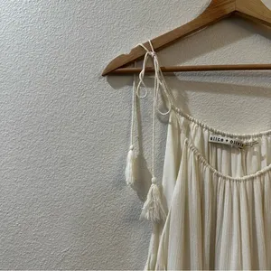 Alice‎ + Olivia Danna Tie-Strap Short Dress Crochet Embroidered White Size Small thumbnail 5