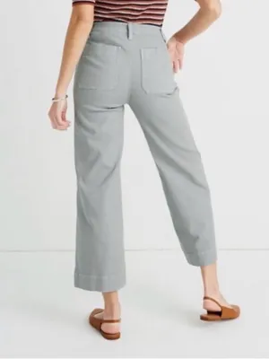 Madewell Slim Emmett Wide-Leg Crop Pants 27 thumbnail 4
