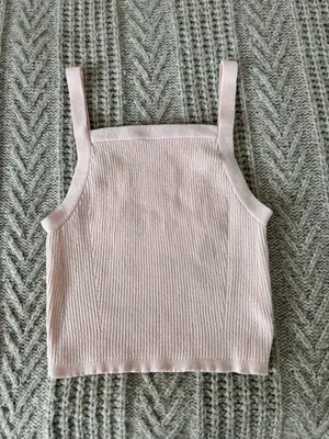 Light Pink Ribbed Tank thumbnail 5