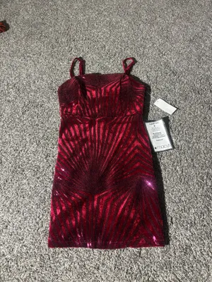 Red Formal Macy's Dress thumbnail 2