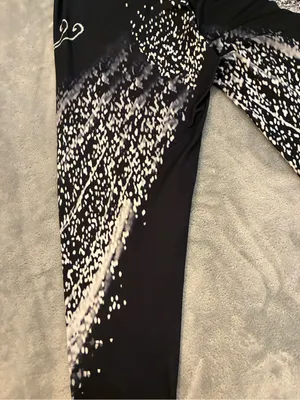 Women’s Capri Black/White Leggings Size XXL thumbnail 14