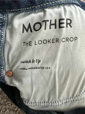 Mother Denim Women’s The Looker Switch It Up Dark Wash Crop Skinny Jeans Size 28 thumbnail 5