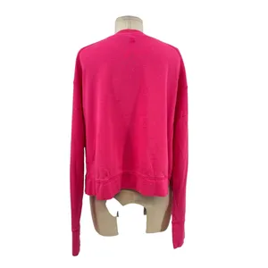 Sweaty Betty After Class Crop Sweatshirt Bright Pink Size‎ US 10 / Large thumbnail 9
