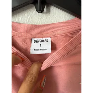 Gymshark Salmon Pink Cropped Sweatshirt Small Athleisure Workout Pullover thumbnail 4