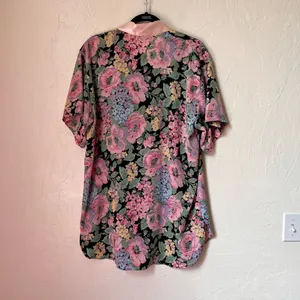 Victoria’s Secret gold label floral short sleeve night gown size S thumbnail 10