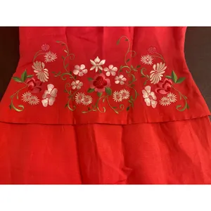 Jessica‎ Howard Pink Linen Blend Embroidered Sheath Dress 8 Spring Church Garden thumbnail 3