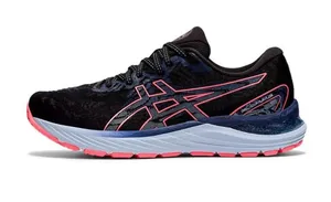 Asics Gel Cumulus 23 Athletic Running Sneakers Size 9.5 Black/Blazing Coral thumbnail 1