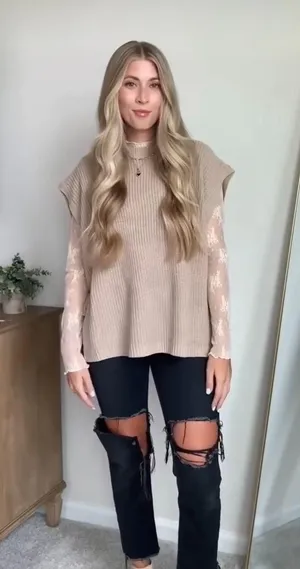 These Three Boutique Side Tie Sweater thumbnail 1