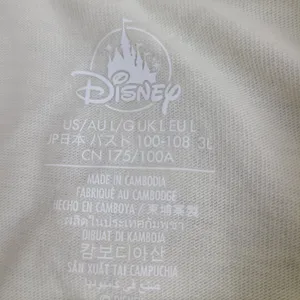 Disney Princesses Tiana Jasmine Sketch Colors Cream Long Sleeve T Shirt Sz Large thumbnail 5