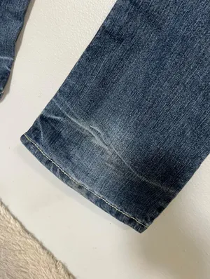 Wallflower Womens Flare Jeans Blue Stretch Dark Wash Denim Maternity M thumbnail 13