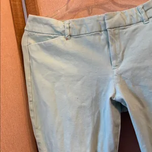 Old Navy Mint Green mid rise  Pixie Pants 12 thumbnail 2