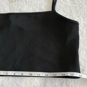 NWT Zara Mid Ribbed‎ Black Tank Size Small NEW With Tags thumbnail 4