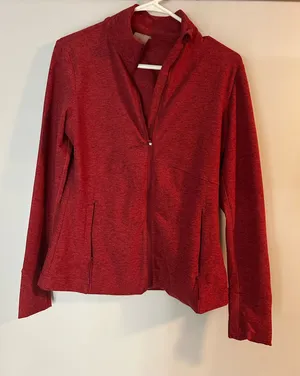 Calia by Carrie Red Fitted Fitness Jacket Burgundy Women’s M thumbnail 1