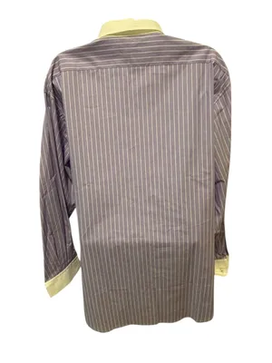 Lauren Ralph Lauren Pinstripe English Garden Blouse Sz 14 Button Up 100% Cotton thumbnail 5