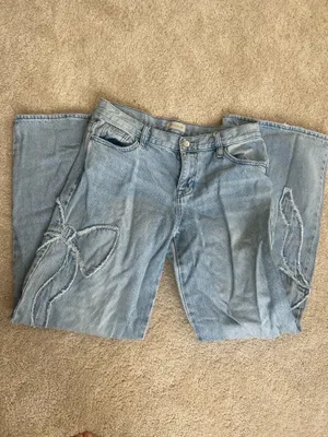 Pacsun Lightwash Denin with Distressed Bow Detailing thumbnail 3