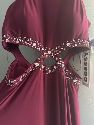 Blondie Nites NWT Women’s Size 5 Wine Red Formal Evening Gown Bridesmaid Wedding thumbnail 7
