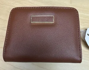 Time And Tru Brown faux Leather Twofold Wallet New thumbnail 1