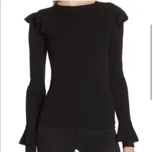 Black Mittie Ruffled Sleeve Sweater thumbnail 4