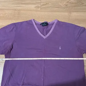 Vintage Ralph Lauren Sport Lavendar Purple 100% Cotton‎ T-Shirt Size Medium with thumbnail 5