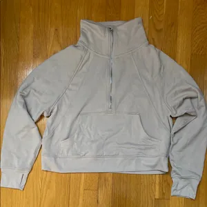 Danskin Cream Half-Zip Pullover thumbnail 1