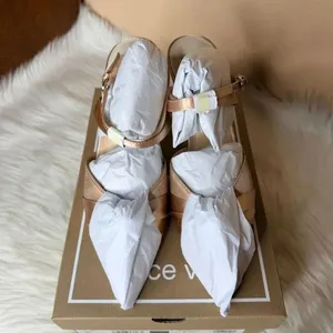 Dolce Vita Kaysey Light Blush Satin Heels Size 9 thumbnail 9