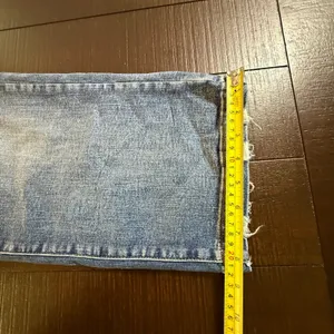 Judy Blue Wide Leg Crop Jeans Womens 11/30 Blue Distressed Raw Hem JB88592 Denim thumbnail 10