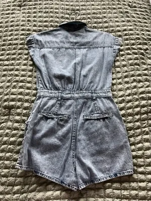 Sweet Gingers blue denim romper Size S #denim #jumpsuit thumbnail 2