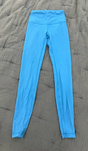 Lululemon Wunder Train High-Rise Leggings 28" blue thumbnail 1