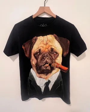 MIB Frenchie Tshirt Black thumbnail 1