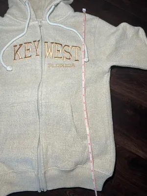 Key West Zip Up Hoodie Size Small Tan thumbnail 4