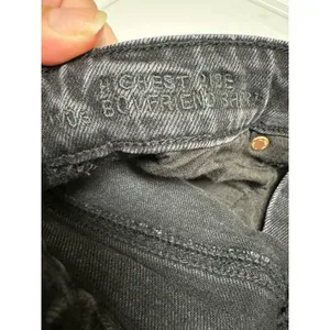 American Eagle Womens Shorts Sz 000 23 W Black Highest Rise‎ 90s Boyfriend Denim thumbnail 5