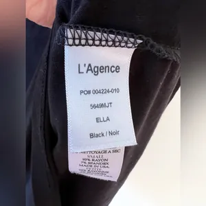 L’AGENCE Black Women’s Ella Cami Spaghetti Strap‎ Tank Top Size S thumbnail 7