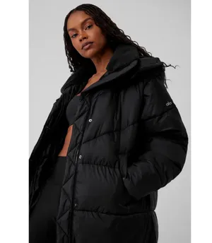 Alo Yoga Gold Rush Puffer Trench Black XS thumbnail 3