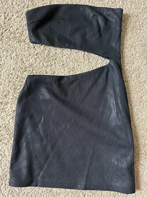 White Fox Black Mini Dresss thumbnail 1