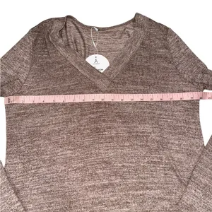 NWT Women's Anrabess V-Neck Long Sleeve Top Large thumbnail 4