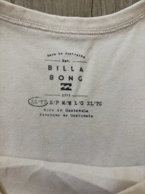 Billabong Cream Crop Tank with Graphic thumbnail 3