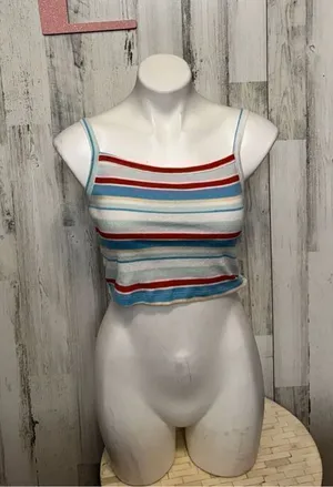 Urban outfitters stripped tank top size large thumbnail 1