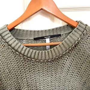 Kensie olive green long sleeved sweater S thumbnail 4