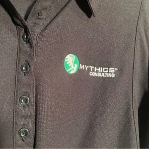 Ogio Women's Size Large Polo Shirt Black Mythics Consulting 2013 Intern Program thumbnail 5