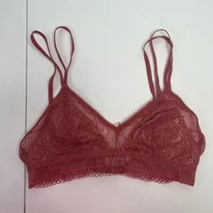 Victoria's Secret Bralette Sz L Bra Unlined Lace Detail Wireless Pink Adjustable thumbnail 3