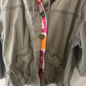 Free People Green Utility Jacket Size Small thumbnail 2
