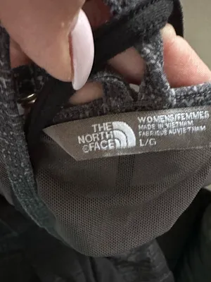 The North Face Heather Gray Black Hiking Gorpcore Empower Dress Sz L thumbnail 4