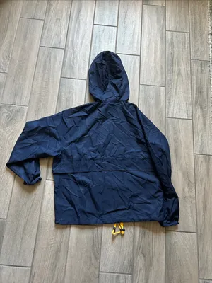 Lacoste Navy Windbreaker with Yellow Accents thumbnail 4