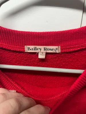 Graphic crewneck bailey rose Red thumbnail 3