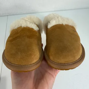 Koolaburra by UGG 8 Scuffette Slippers Mule Suede Faux Fur Lining Chestnut Brown thumbnail 10