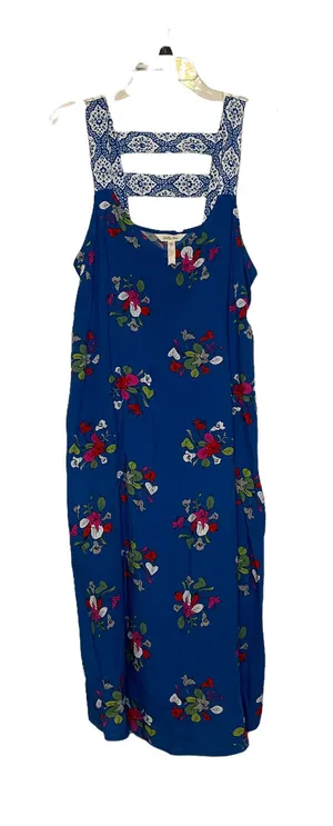 Matilda Jane Womens Dress Size Medium Blue With Colorful Floral Lined Rayon‎ thumbnail 1