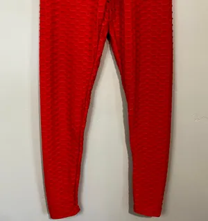 Women’s Butt Lifting Yoga Activewear Pants Leggings Red NWT thumbnail 3