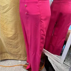 Elegant Pink‎ High-Waisted Women's Pants thumbnail 2
