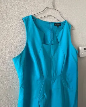 Turquoise teal blue Eloquii plus size dress thumbnail 1
